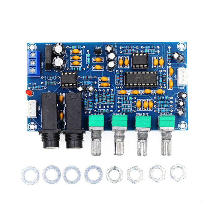 XH-M173 Karaoke Reverberation Board Microphone Amplification Board Dynamic Microphone K-Song Singing Power Amplifier Front Stage Placement Board
