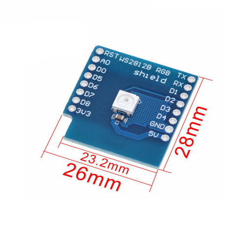 WS2812 RGB Full-Color Module FOR D1 Mini WIFI Expansion Board Learning Board RGB Driver Module