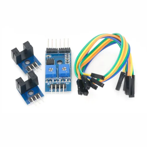 2-Way Speed Measurement Sensor Module Count Module Motor Speed Measurement Slot Type Optocoupler Module