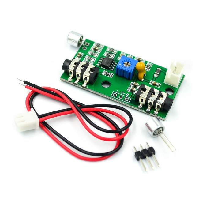 Mic Head Pickup Amplifier Module Gain Adjustable Audio Amplifier Circuit AC Signal Amplifier Board