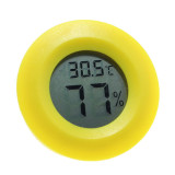 Circular Electronic Thermometer Hygrometer Reptile Type Acrylic Box Climbing Thermometer