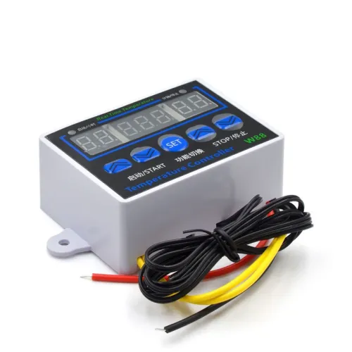 XH-W1411 White Shell Digital Temperature Controller Three Display Multifunctional Temperature Controller Temperature Control Switch W88
