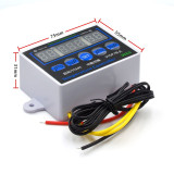 XH-W1411 White Shell Digital Temperature Controller Three Display Multifunctional Temperature Controller Temperature Control Switch W88