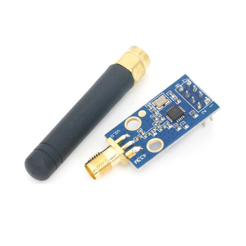 CC1101 Wireless Module 433M Data Transmission and Reception Module with Antenna Gain Increased SMA+rubber Rod Antenna