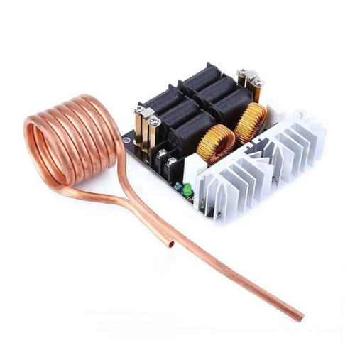 1000W ZVS High Frequency Induction Heating Machine High Frequency Quenching IF Furnace With Copper Tube No tap
