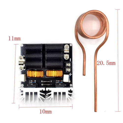 1000W ZVS High Frequency Induction Heating Machine High Frequency Quenching IF Furnace With Copper Tube No tap