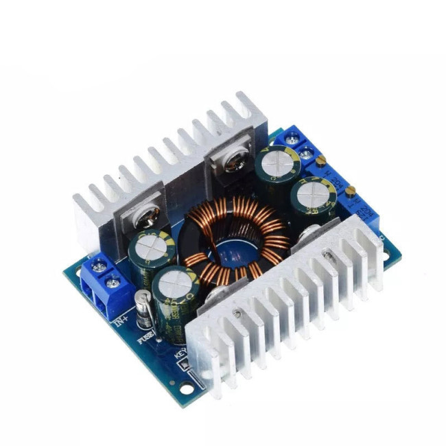 DC-DC 8A Solar Wind Energy Vehicle Voltage Regulator Charge Automatic Buck-Boost CV/CC Adjustable Power Module