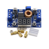 XL4015 DC-DC Adjustable Step-down Module 75W 5A High Power Far Exceeds 2596 With Voltmeter Display