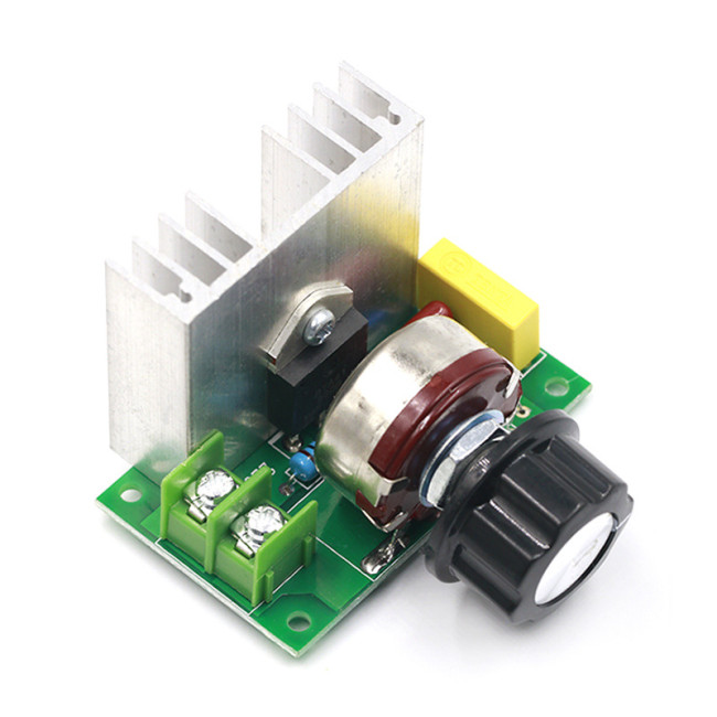 4000W Thyristor Voltage Regulator Motor Speed Controller Electric Furnace Fan High-power Dimming and Temperature Regulating Switch