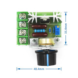 2000W Imported Thyristor Voltage Regulator High-power Electronics Speed Light Temperature Regulator
