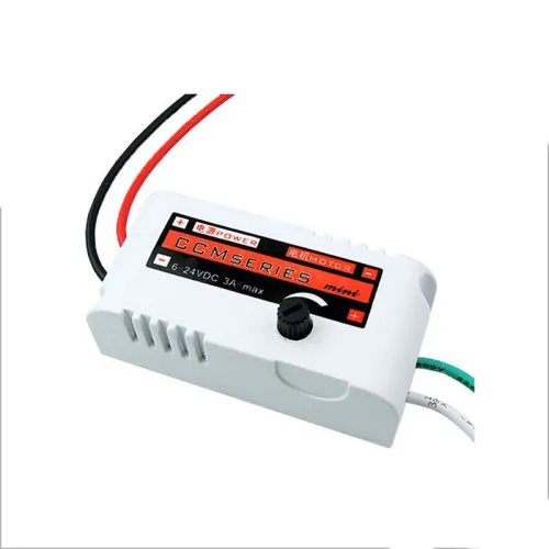 Miniature PWM DC Motor Speed Controller 6V12V24V Universal 3A Small Plastic Housing