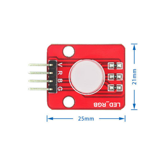 RGB Full-color LED Module Electronic Building Block 5V Three Color Compatible 10mm High Brightness