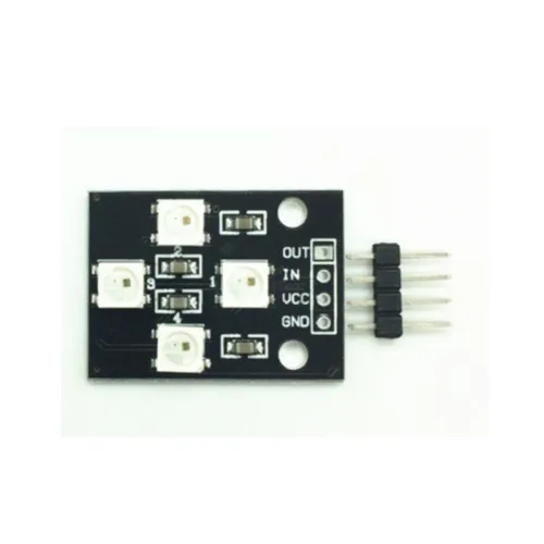 4-bit Electronic Building Block WS2812B Serial 5050 Full-color LED Flow Light Module 2811