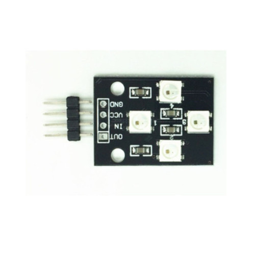 4-bit Electronic Building Block WS2812B Serial 5050 Full-color LED Flow Light Module 2811