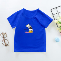 New Summer Cotton Short Sleeves Blue #CE01