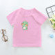 New Summer Cotton Short Sleeves Pink#CE01