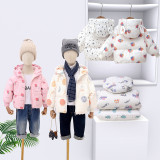 Kids cotton jacket thickening