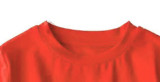 New Summer Cotton Short Sleeves Orange #T001