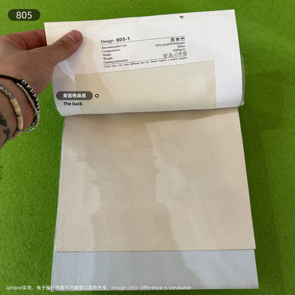 Cotton and linen fabric -805