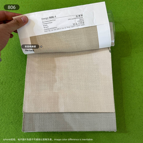 Cotton and linen fabric -806