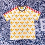 世界中で大人気♪ディダス×グッチ コットン ジャージ Tシャツ 偽物 gus90660
