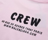 完売必至バレンシアガ CREWロゴ Tシャツ スーパーコピー ピンク bad01870