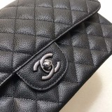 関税負担なしシャネル キャビアスキン ショルダーバッグブラックshn61668