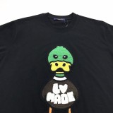 【​ルイヴィトン×NIGOコラボ】ダック クルーネック Tシャツ 偽物 vuf66543