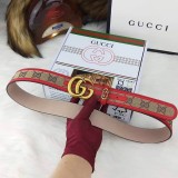 一目惚れ♪ グッチ キャンバスGG柄ベルト コピーダークブラウン レディース 35mm gup63005