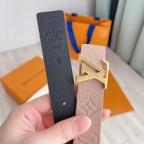 希少色ルイヴィトン コピー サンチュール・LVイニシャル 30MM リバーシブルベルト vuq95458