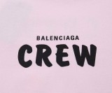 完売必至バレンシアガ CREWロゴ Tシャツ スーパーコピー ピンク bad01870