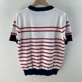 【日本未発売】グッチ ストライプ コットン 半袖 Tシャツ スーパーコピー guw08454
