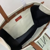 入手困難ヴァレンティノ トートバッグ 偽物 ショッピングバッグ NEON VLTN キャンバス ミディアム Vui76345