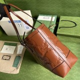 目を惹くカラーグッチ キルティングGGレザー ミディアム トートバッグ 偽物 2色 gup86222