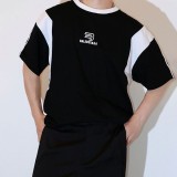 完売必至 バレンシアガ ロゴ ミディアムフィット 偽物 Tシャツ bal16034