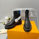 定番 ルイヴィトン カラーブロック厚底チェルシーブーツ 偽物 vum33929