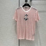 可愛いサンローラン★ ストライプ柄コットンTシャツ コピー 3色 Say43790