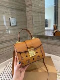 入手困難 MCM ヴィセトス サッチェルバッグ 偽物モノグラム ロゴ mcx32244