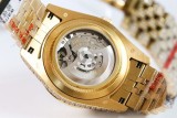 春もの新作 ロレックス 時計 スーパーコピー デイトジャスト 41MM シャンパン ダイヤモンドベゼル 18K roz21973