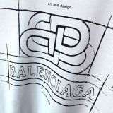 超話題!バレンシアガ クルーネック Tシャツ 偽物 BB bas01583