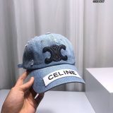 送料込 セリーヌ トリオンフ ベースボール キャップ コピー デニム Ceb71295