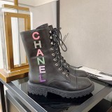 すぐ届く シャネル☆上質な女性のための レースアップ ブーツ 偽物 shu83412