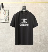 新作☆【セリーヌ】TRIOMPHE クロップドTシャツ/コットン 偽物 2X871501F
