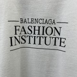 バレンシアガ* FASHION INSTITUTE コットン Tシャツ 偽物 bas00978