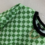 送料込​ルイヴィトン Tシャツ コピー Demier 半袖 ピクセル チェッカーボード vub64069