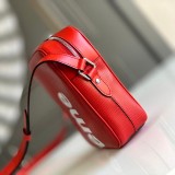 21-22AW 新作 シュプリーム ​ルイヴィトン ショルダーバッグ コピー Leather Danube PM Shoulder Bag Red 赤 vue71778