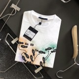 ☆超人気☆ヴィトン グラフィック 半袖 Tシャツ 偽物 コットン vue49730