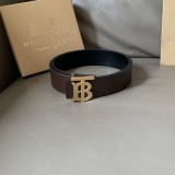 バーバリー モノグラムバックル レザーベルト コピー Bas57747