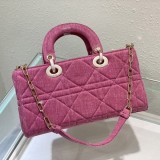 世界中で大人気♪ディオール レディ D-Joy バッグ 偽物 カナージュ デニム M0540