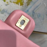 新色☆希少 シャネル マトラッセ チェーンバッグ ピンク shg05949